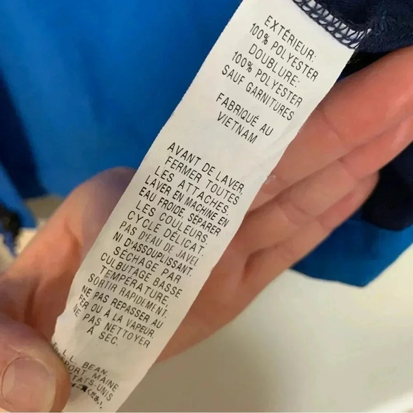 L.L. Bean blue  performance jacket - Picture 4 of 11